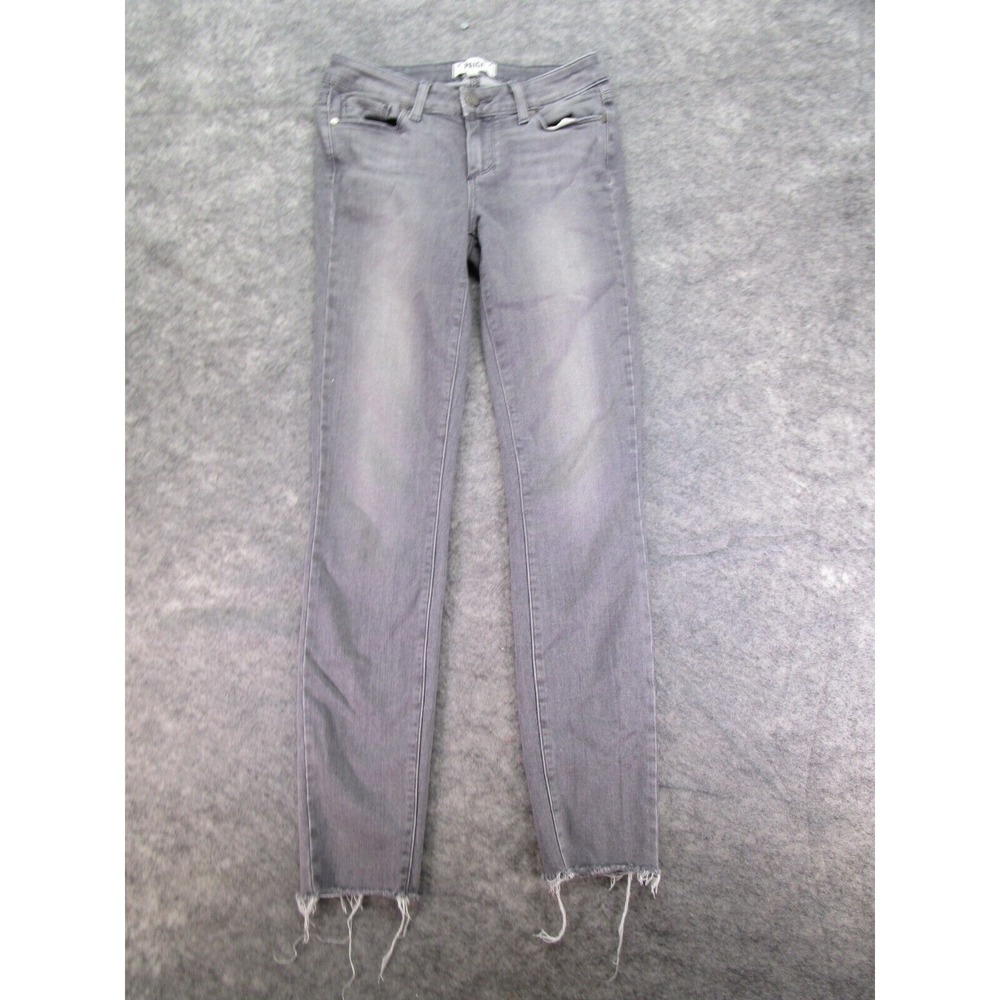 Paige Jeans Womens 25 gray stretch denim Verdugo ultra skinny USA‎ Raw Hems